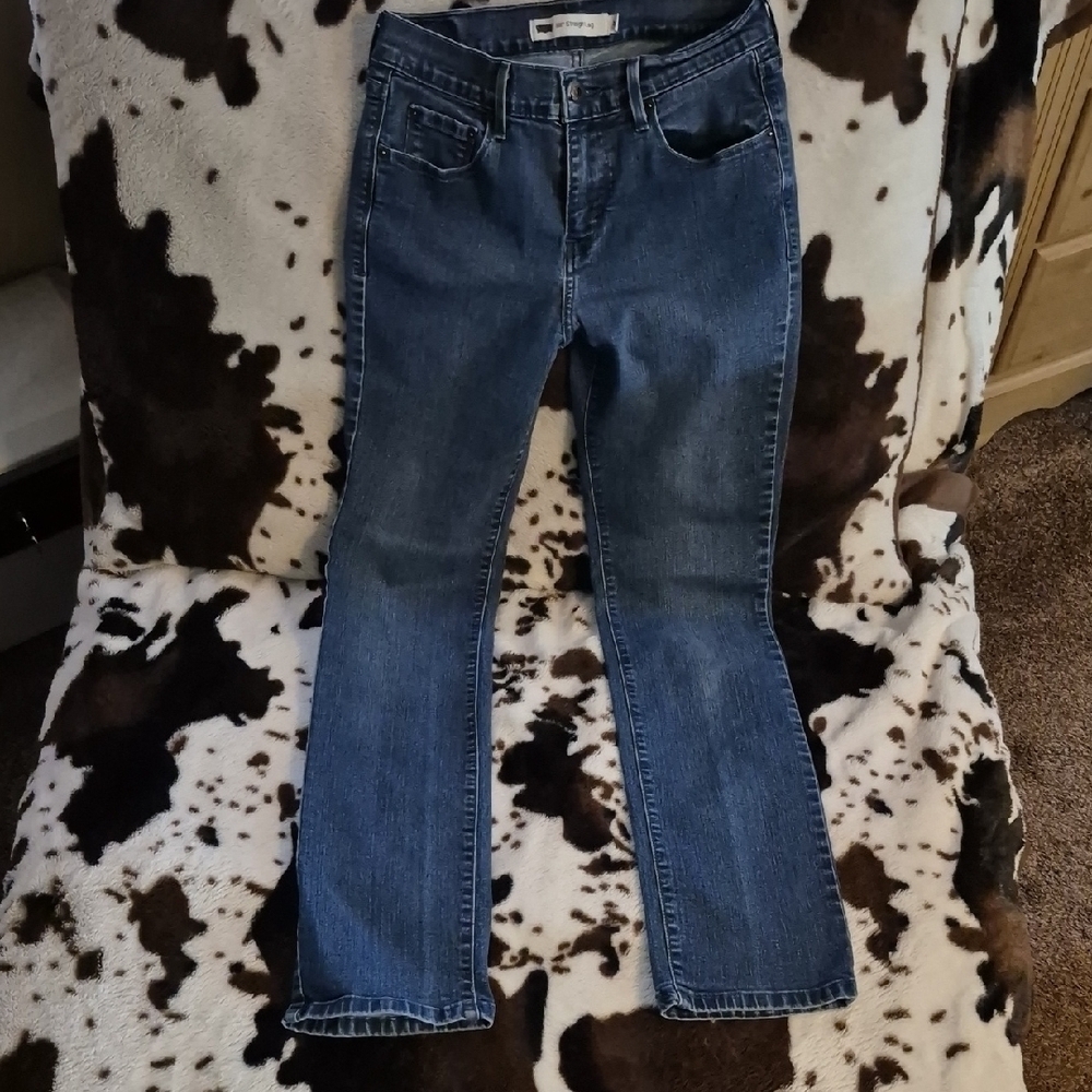 Levi's Denim Straight Leg Jeans in Blue - Picture 3 of 11